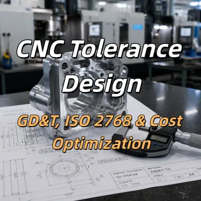 עיצוב סובלנות CNC: GD&T, ISO 2768 ואופטימיזציית עלויות